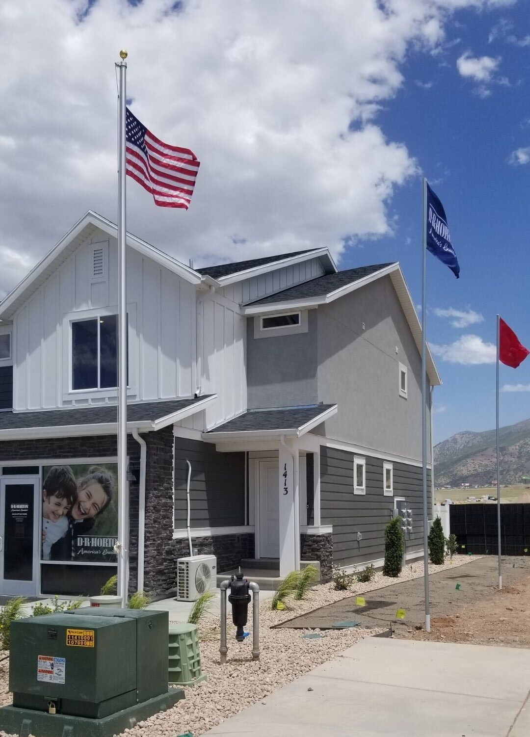 Flag pole installation